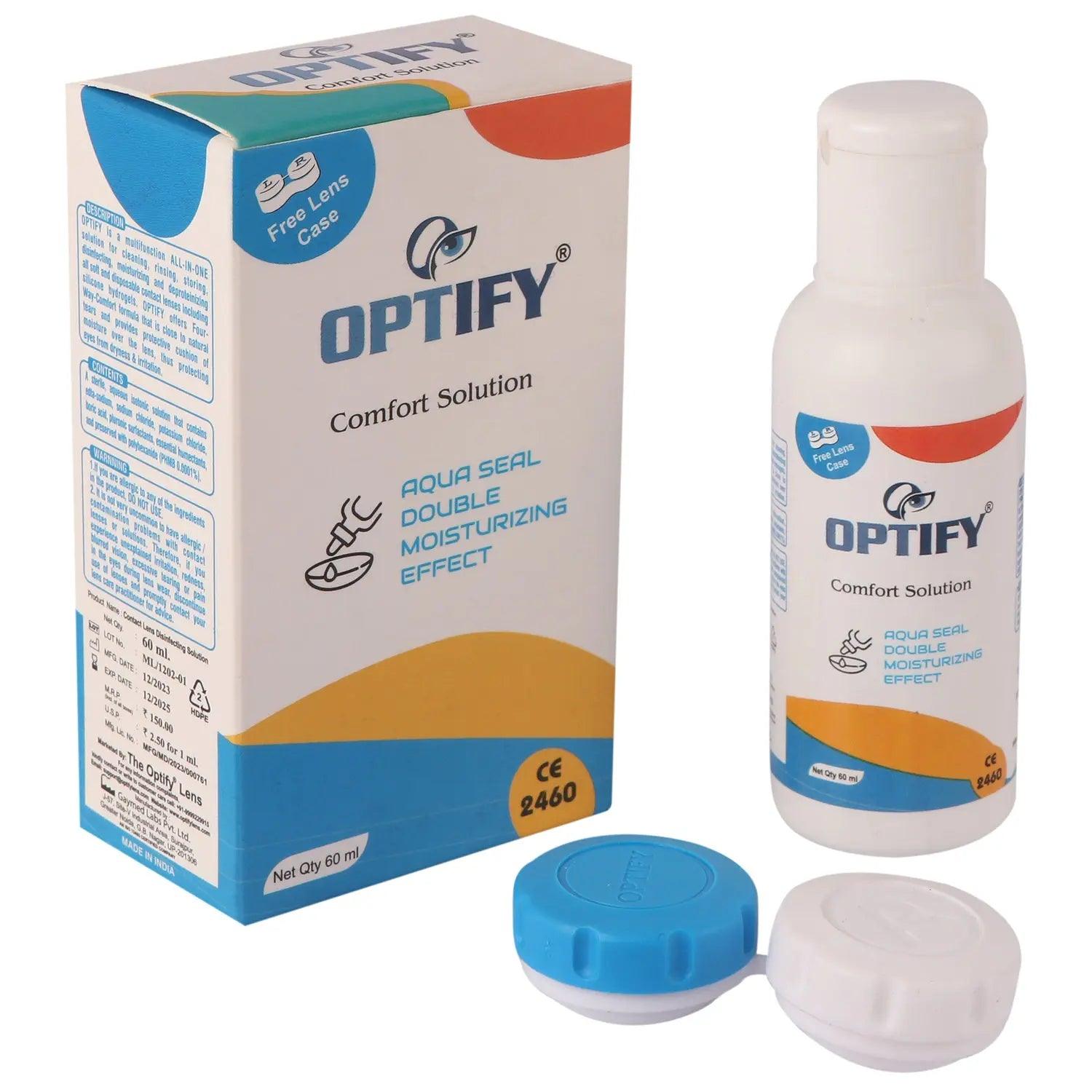 Optify Contact Lenses Solution(60 ml) - Lensexpert