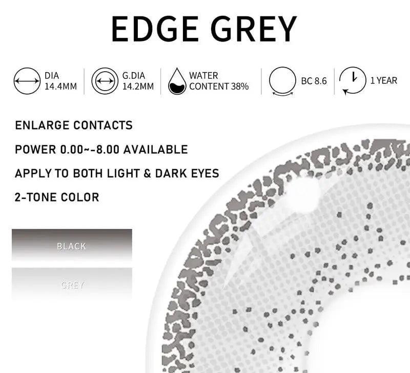 OPTIFY EDGE GREY ONEDAY DISPOSIBLE CONTACT LENS - Lensexpert