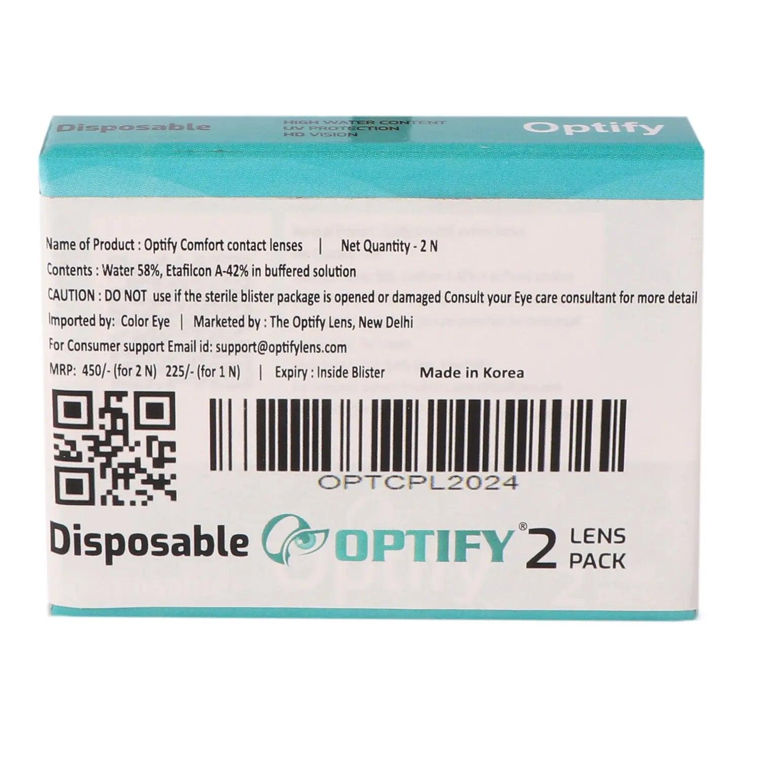 Optify Monthly Bandage Contact lenses(Pack of 2) - Lensexpert