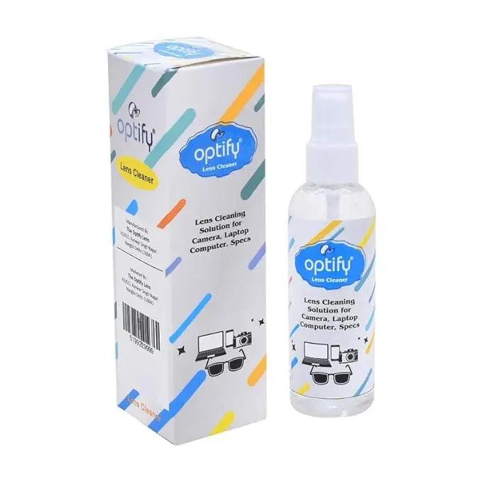 Optify Screen Cleaner for Spectacles, PC, Laptops, Smartphones TV, Camera, Lens (Pack of 2) (100 ML Each) - Lensexpert