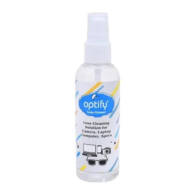 Optify Screen Cleaner for Spectacles, PC, Laptops, Smartphones TV, Camera, Lens (Pack of 2) (100 ML Each) - Lensexpert