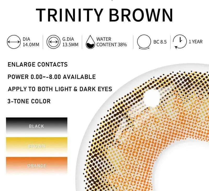 OPTIFY TRINITY BROWN ONEDAY DISPOSIBLE CONTACT LENS - Lensexpert