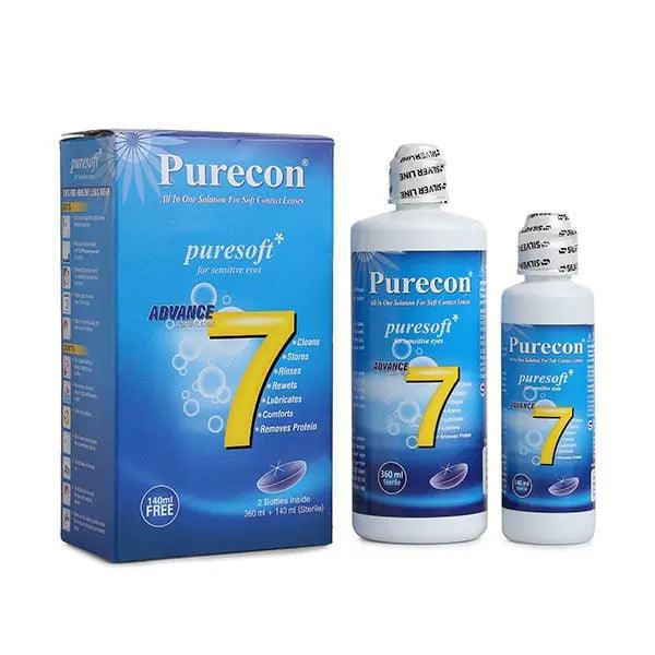 Purecon Puresoft for Sensitive Eyes Solution (360 ml + 140 ml) - Lensexpert