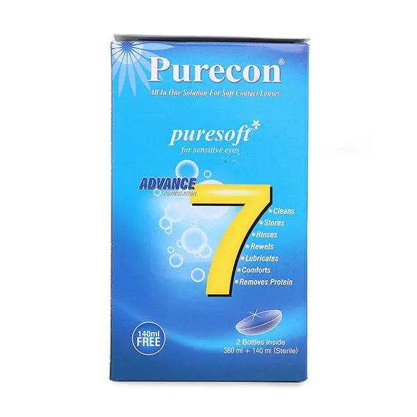 Purecon Puresoft for Sensitive Eyes Solution (360 ml + 140 ml) - Lensexpert