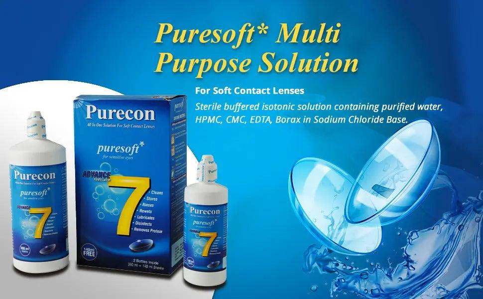 Purecon Puresoft for Sensitive Eyes Solution 60 ml - Lensexpert