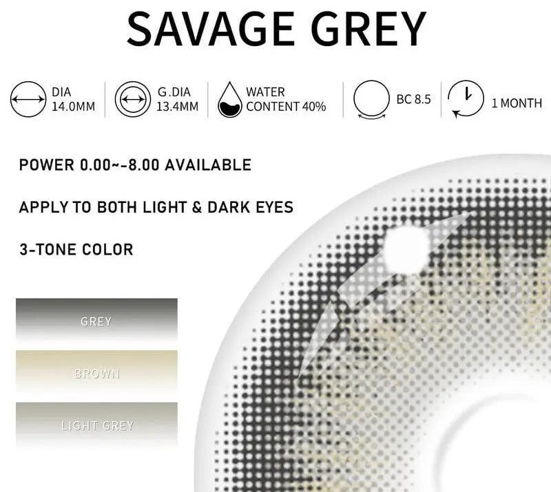 Savage Grey | 1 Month - Lensexpert