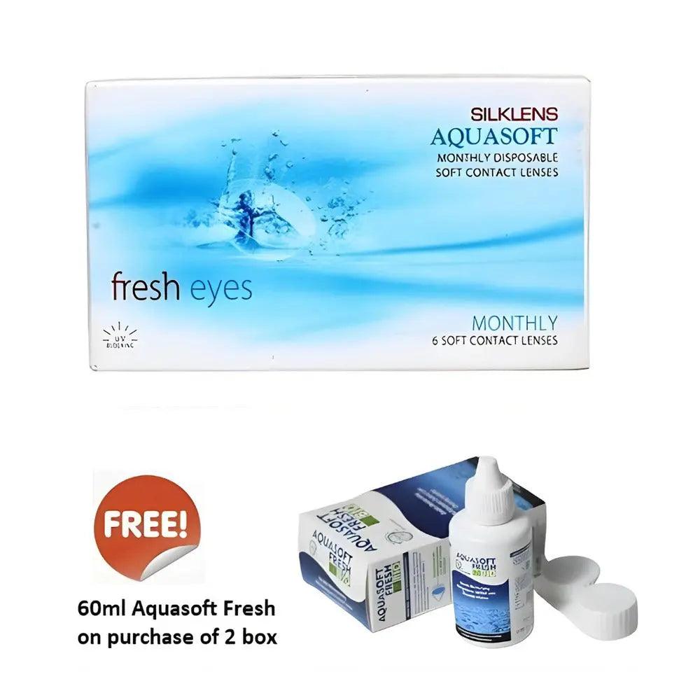 SILKLENS AQUASOFT FRESH EYES MONTHLY (6 LENS/BOX) - Lensexpert