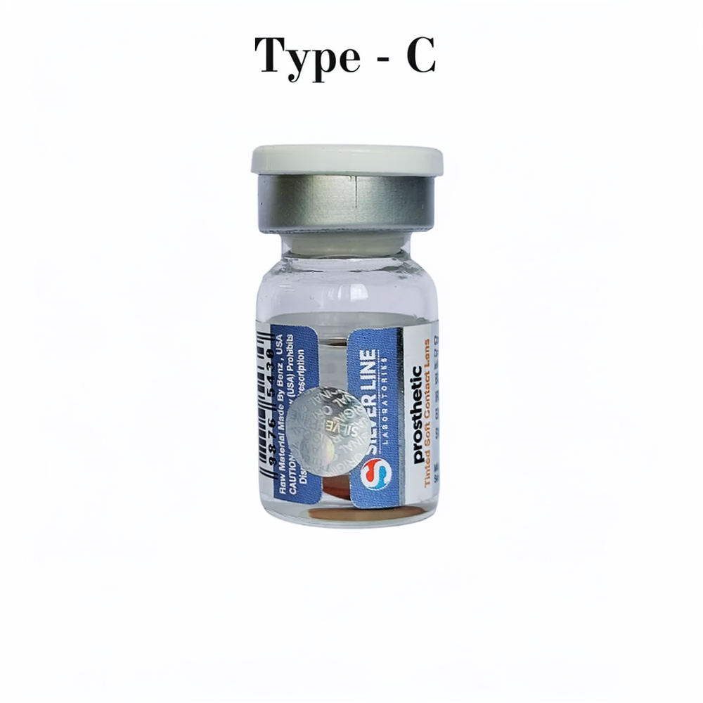 Silverline Prosthetic C-Type Contact Lens (1 Lens) By Purecon