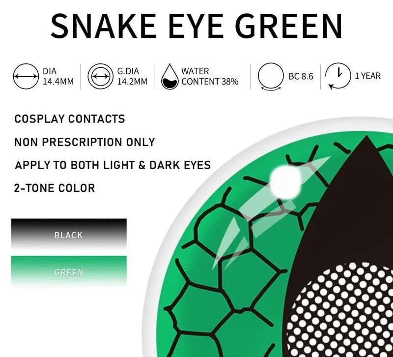 Snake Eye Green | 1 Year - Lensexpert